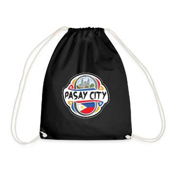 Pasay City Philippines Drapeau Voyage Souvenir Badge - Sac de sport léger - noir - Devant