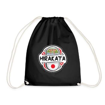 Hirakata Japon Drapeau Badge Voyage Souvenir Timbre - Sac de sport léger - noir - Devant