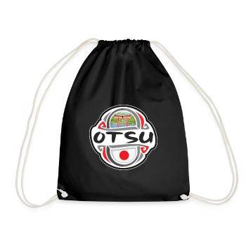 Otsu Japon Drapeau Badge Souvenir de Voyage Timbre - Sac de sport léger - noir - Devant