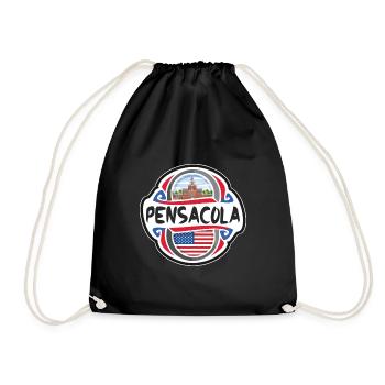Pensacola USA Drapeau des États-Unis Souvenir de voyage B - Sac de sport léger - noir - Devant