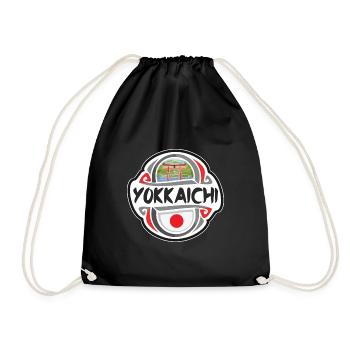 Yokkaichi Japon Drapeau Badge Voyage Souvenir Timbre - Sac de sport léger - noir - Devant