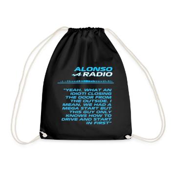 Alonso ne sait conduire et démarrer qu’en premier - Sac de sport léger - noir - Devant