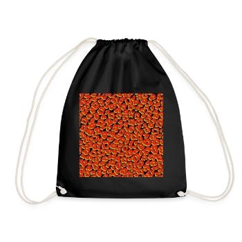 Peau d'animal avec style de couleur africaine - Sac de sport léger - noir - Devant