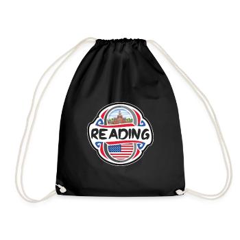 Lecture USA Drapeau des États-Unis Souvenir de voyage Mauvais - Sac de sport léger - noir - Devant