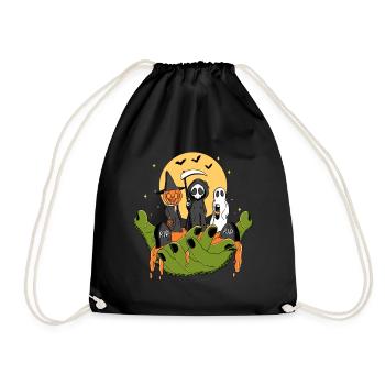 A Piece of Halloween - Drawstring Bag - black - Front