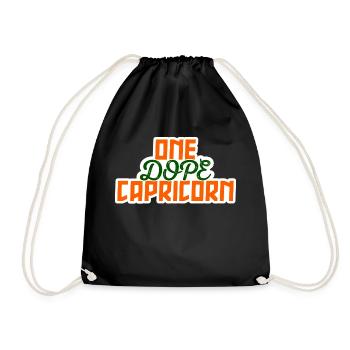 Horoscope Signe du zodiaque Capricorne Sky Statement - Sac de sport léger - noir - Devant