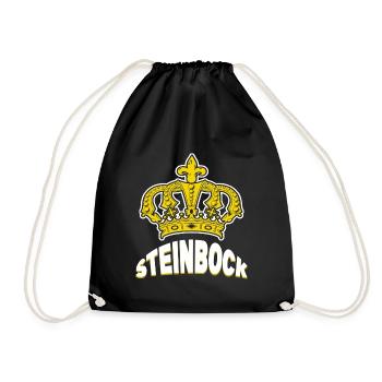 Aberglaube Steinbock Horoskop Astronomie Esoterik - Turnbeutel - Schwarz - Vorne