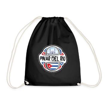 Pinar del Rio Cuba Drapeau Voyage Souvenir Badge Stam - Sac de sport léger - noir - Devant