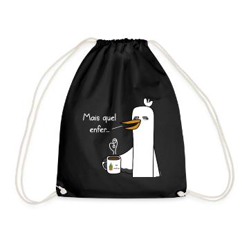 Mais quel enfer - Sac de sport léger - noir - Devant