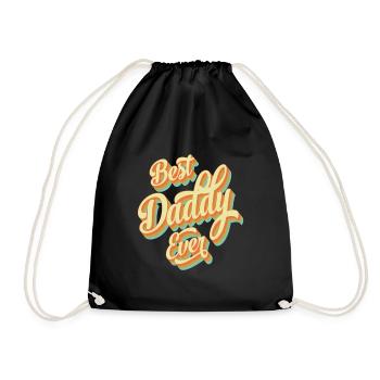 BEST DADDY EVER - Sac de sport léger - noir - Devant