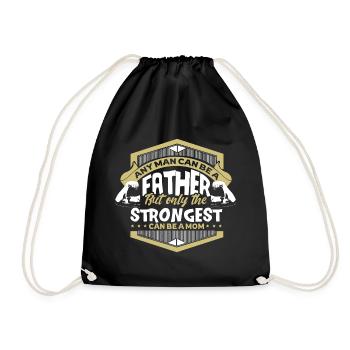 Père père cadeau de famille - Sac de sport léger - noir - Devant