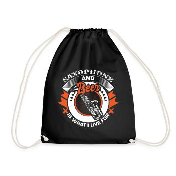 Saxophone Instrument de Musique Brass Band - Sac de sport léger - noir - Devant