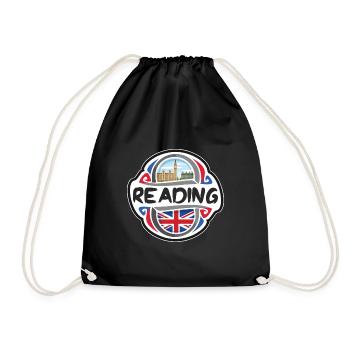 Lecture Royaume-Uni Royaume-Uni Drapeau Souvenir de voyage Mauvais - Sac de sport léger - noir - Devant