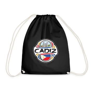 Cadix Philippines Flag Badge Voyage Souvenir Timbre - Sac de sport léger - noir - Devant