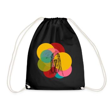 Pop Art Hahn Holger - Turnbeutel - Schwarz - Vorne