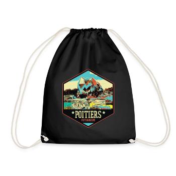 Poitiers France Futuroscope theme park - Drawstring Bag - black - Front