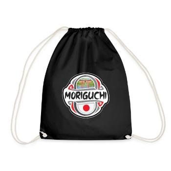 Moriguchi Japon Drapeau Badge Souvenir de Voyage Timbre - Sac de sport léger - noir - Devant
