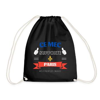 Ce mec supporte Paris - Sac de sport léger - noir - Devant