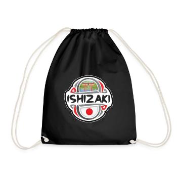 Ishizaki Japon Drapeau Badge Voyage Souvenir Timbre - Sac de sport léger - noir - Devant