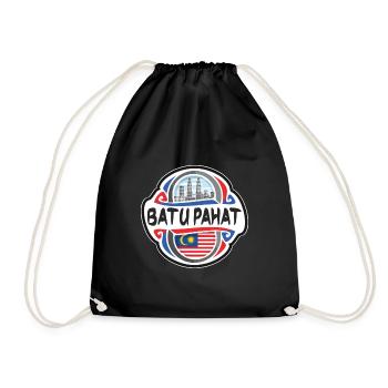 Batu Pahat Malaisie Drapeau Voyage Souvenir Badge Sta - Sac de sport léger - noir - Devant