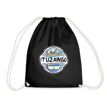 Ituzaingo Argentine Drapeau Voyage Souvenir Badge Sta - Sac de sport léger - noir - Devant
