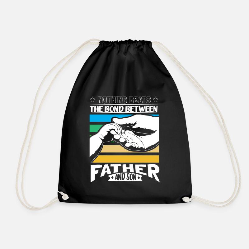 Vater & Sohn Kind - Turnbeutel - Schwarz