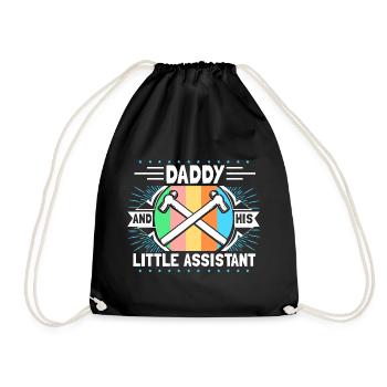 Père Fils Paternité Papa Cadeau - Sac de sport léger - noir - Devant