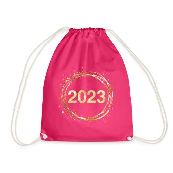 2023 - Drawstring Bag - fuchsia - Front