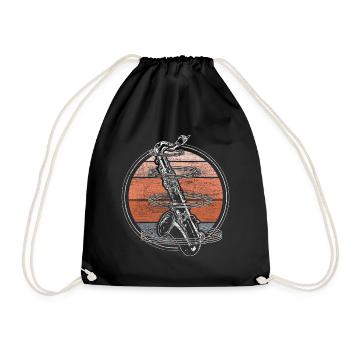 Bracelet d’instrument de saxophone Cadeau - Sac de sport léger - noir - Devant