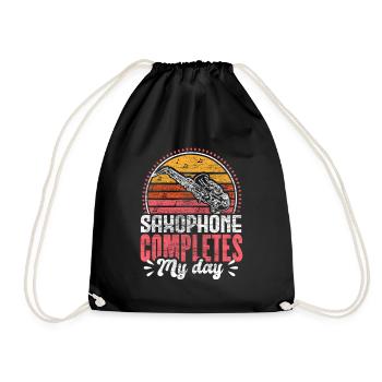 Saxophone Blues Concert Cadeau - Sac de sport léger - noir - Devant