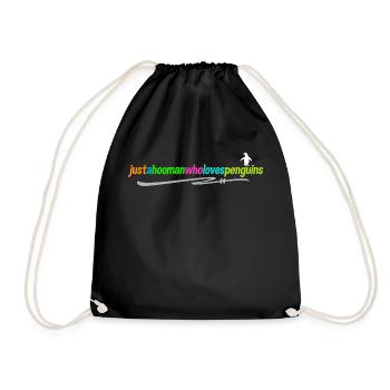 Déclaration du manchot d’Antarctique Oiseau animal Oiseau de mer - Sac de sport léger - noir - Devant