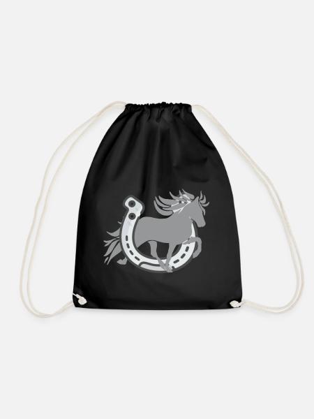 Tölter avec des fers à cheval - Sac de sport léger - noir