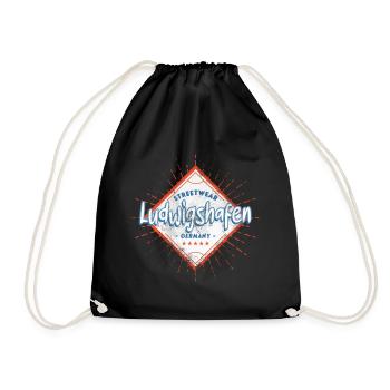 Ludwigshafen Germany City Skyline Home - Drawstring Bag - black - Front