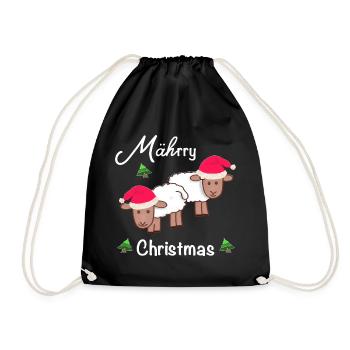 Joyeux Noël, MÄHrry Noël - Sac de sport léger - noir - Devant
