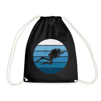 Plongée libre Tauchen Plongée sous-marine Tauchen Plongée - Sac de sport léger - noir - Devant