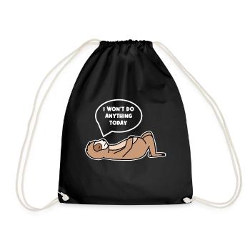 Déclaration du zoo paresseux Chill Sloth Chill - Sac de sport léger - noir - Devant