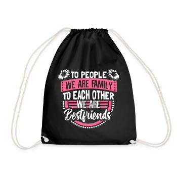 Journée de l’enfance mère-fille - Sac de sport léger - noir - Devant