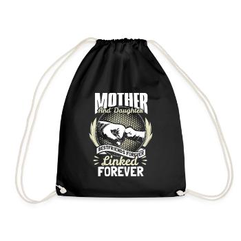 Cadeau de cohésion de la Journée mère-fille - Sac de sport léger - noir - Devant