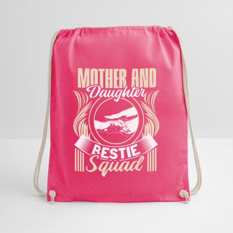 Mutter und Tochter Kindertag Eltern Geschenkidee Turnbeutel