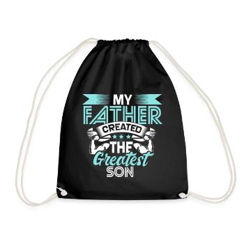 Bester Sohn Geschenk - Turnbeutel - Schwarz - Vorne