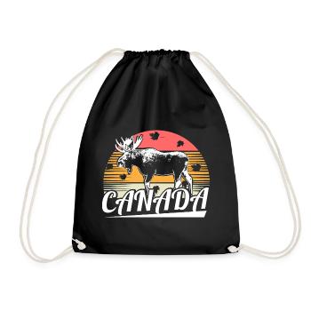 Nation du wapiti du Canada - Sac de sport léger - noir - Devant