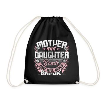 Mother Daughter Parents - Drawstring Bag - black - Front