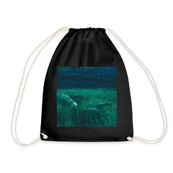 Solitary plant - Drawstring Bag - black - Front