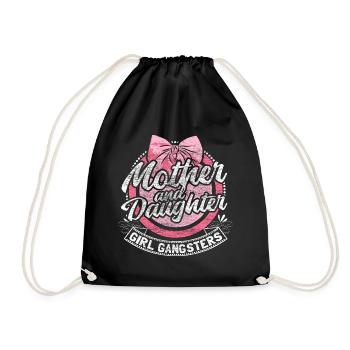 Mère Fille Famille Parents - Sac de sport léger - noir - Devant