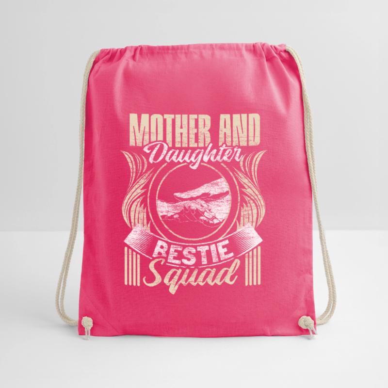 Mutter und Tochter Kindertag Eltern Geschenkidee Turnbeutel