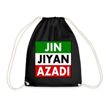 jin jiyan azadi - Sac de sport léger - noir - Devant