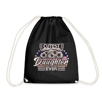 Fille de la famille Filles - Sac de sport léger - noir - Devant