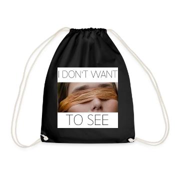 i don't want to see - Sac de sport léger - noir - Devant