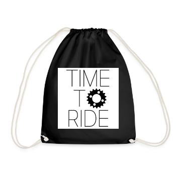time to ride - Sac de sport léger - noir - Devant