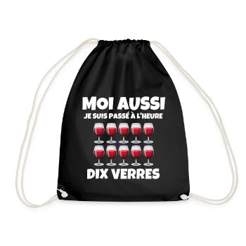 heure d'hiver - Sac de sport léger - noir - Devant